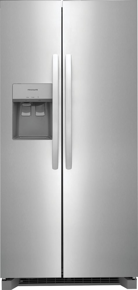 Frigidaire 22.3-cu ft Side-by-Side Refrigerator with Ice Maker ,Water and Ice Dispenser ( Stainless Steel ) ENERGY STAR Certified