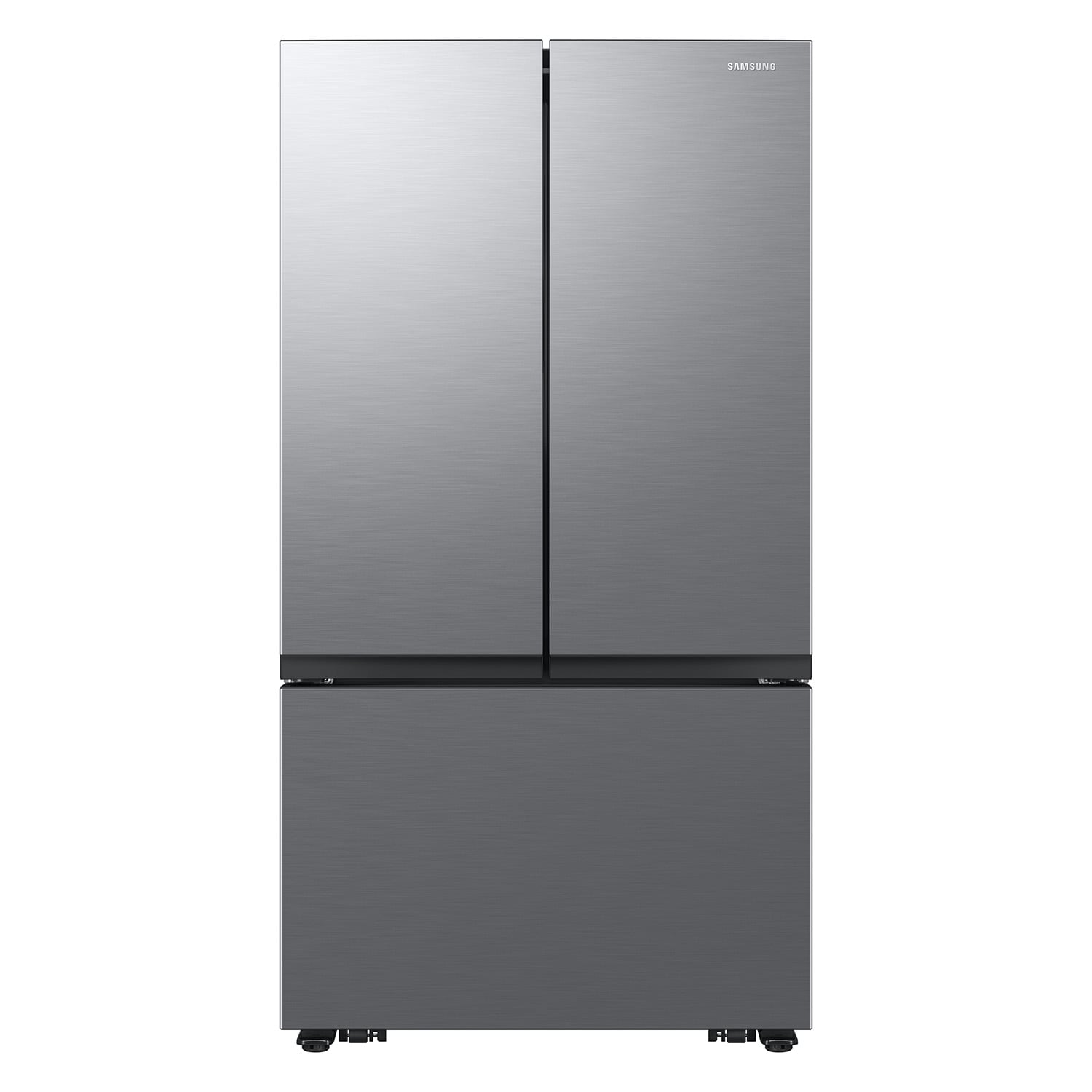 Samsung Counter-Depth Mega Capacity 27-cu ft 3 -Door Smart Compatible French Door Refrigerator with Dual Ice Maker ( Fingerprint Resistant Stainless Look ) ENERGY STAR Certified
