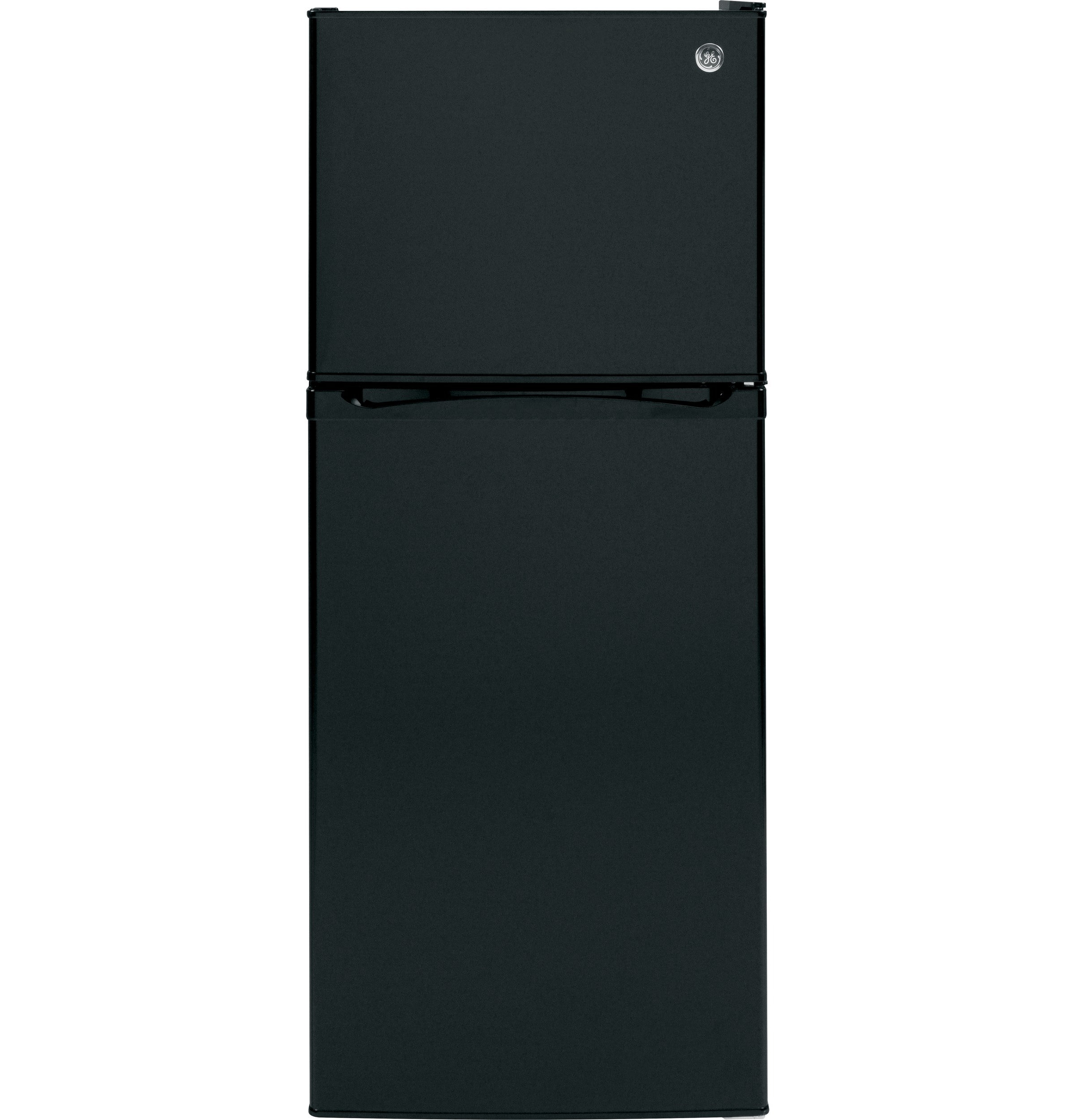 GE 11.55-cu ft Counter-Depth Top-Freezer Refrigerator ( Black ) ENERGY STAR Certified