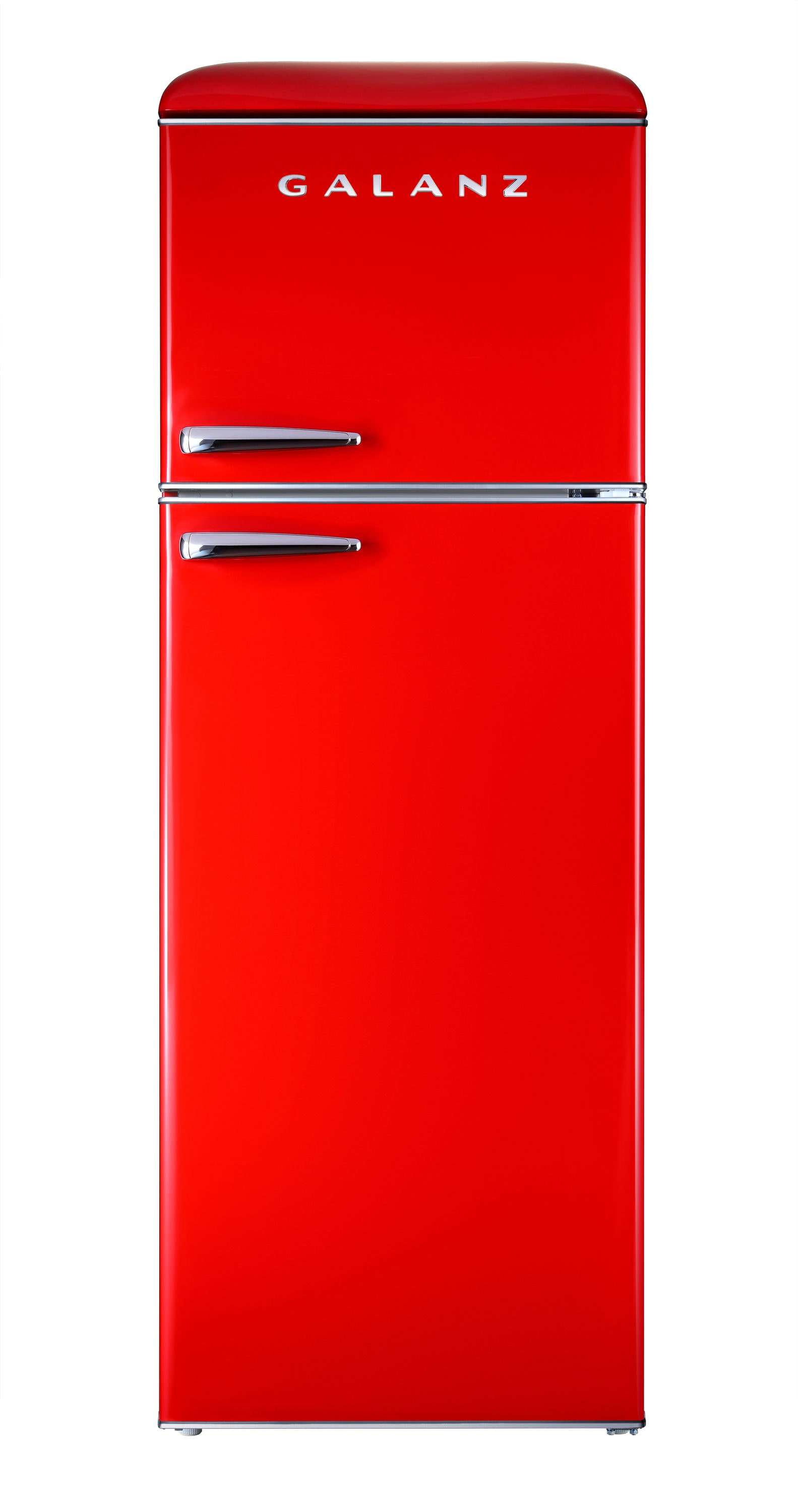 Galanz 12.0-cu ft Counter-Depth Top-Freezer Refrigerator ( Hot Rod Red ) ENERGY STAR Certified
