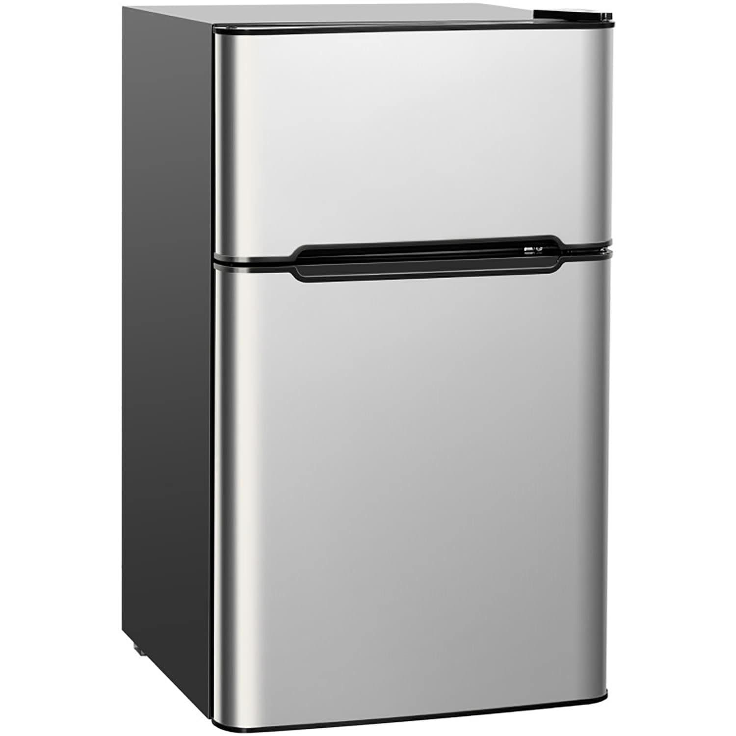 GZMR 3.2 cu ft Compact Stainless Steel Refrigerator 3.2-cu ft with Freezer ( Gray )