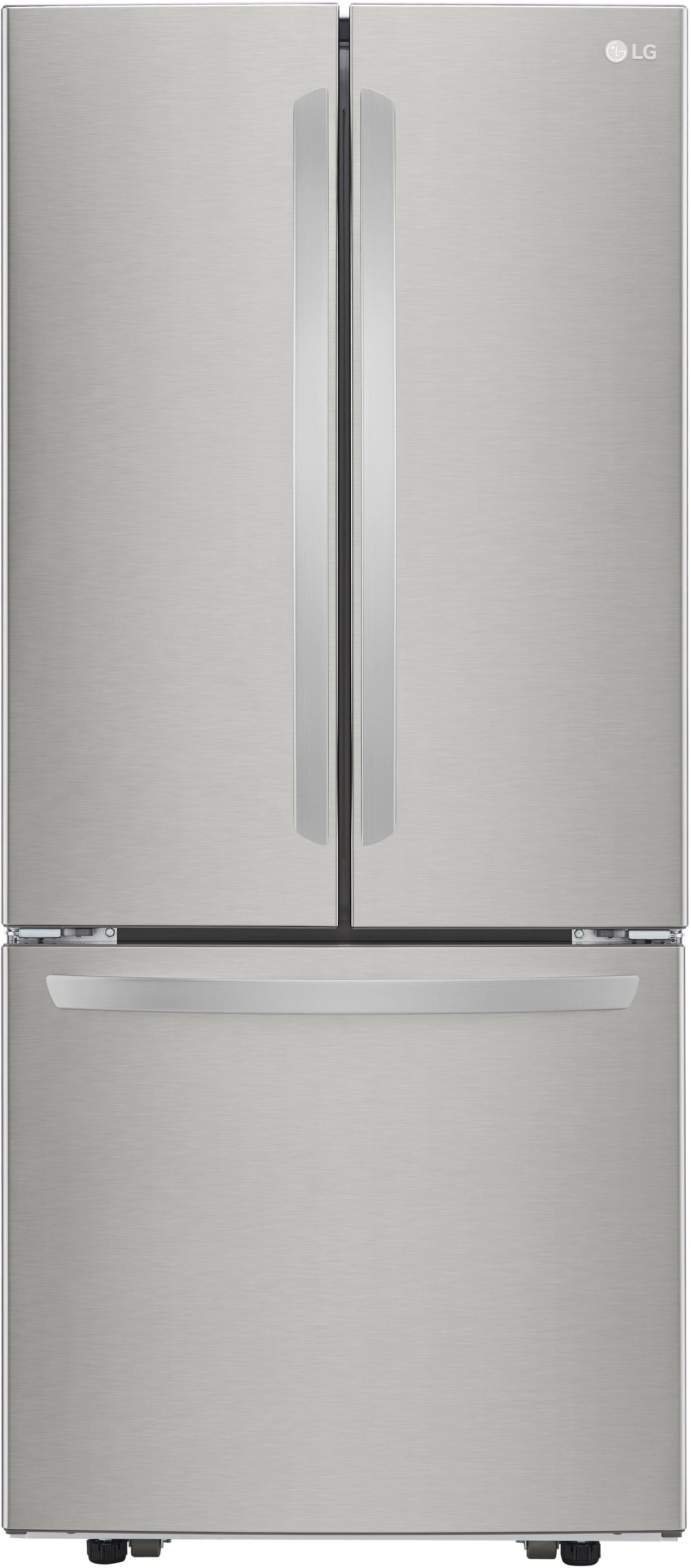 LG Standard-Depth 21.8-cu ft 3 -Door French Door Refrigerator with Ice Maker ( Stainless Steel )