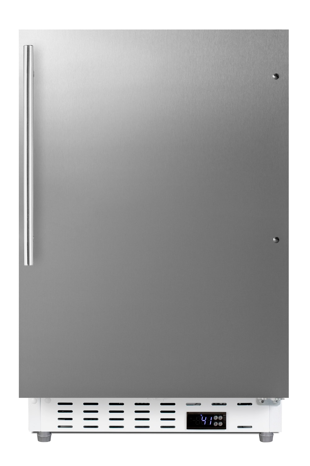 Summit Appliance 3.53-cu ft Built-In Mini Fridge ( Stainless steel door and white cabinet )