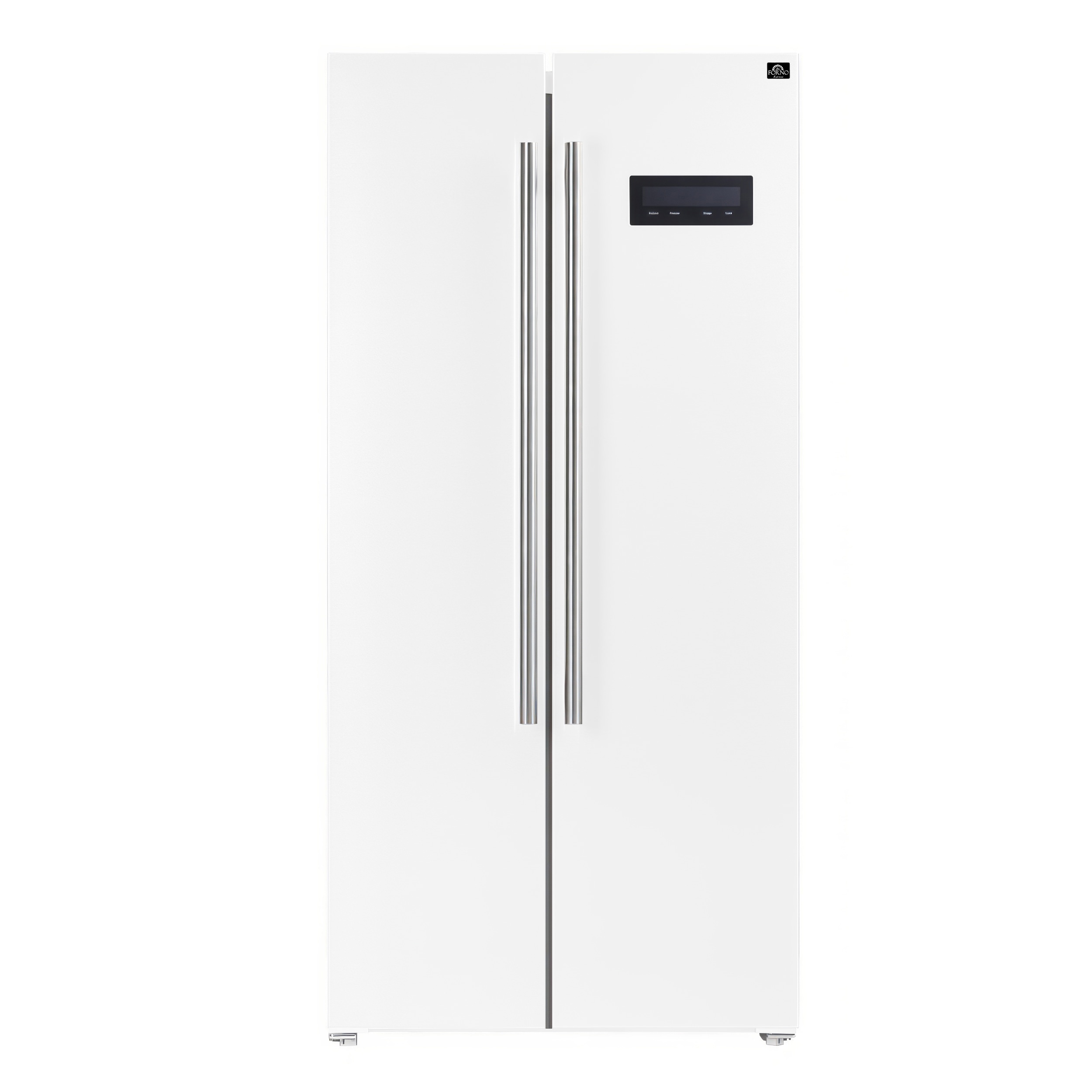 FORNO Salerno Espresso 15.62-cu ft Counter-Depth Side-by-Side Refrigerator ( White )